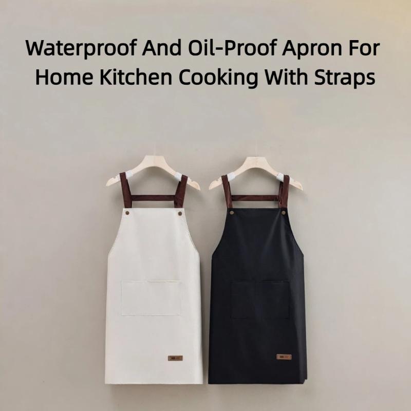 Home Cooking Cafe - 【SY】防水・耐油エプロン 家庭用キッチン、レストラン、カフェ、職場用 無地エプロン