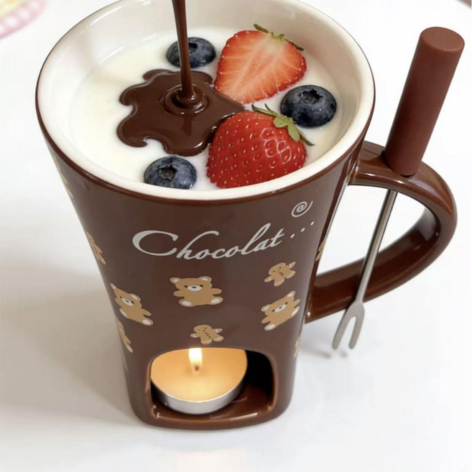 チョコレートメルティングカップ 130ml パーソナルチョコ - Fondue Pot Ceramic のレビューと価格
