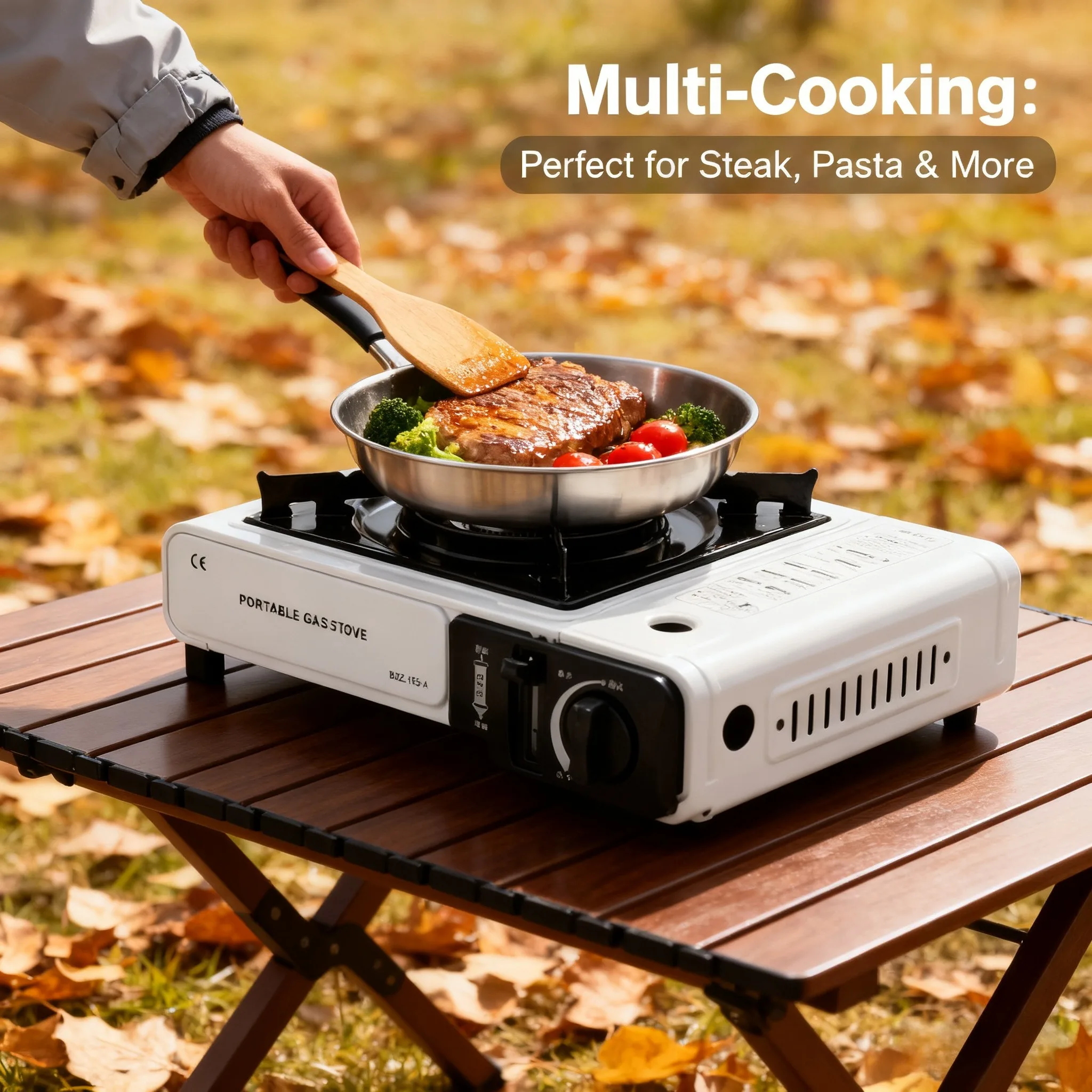 ポータブル屋外ガスストーブ、キャンプ、バーベキュー、ハイキン - Home Cooking Meals のレビューと価格