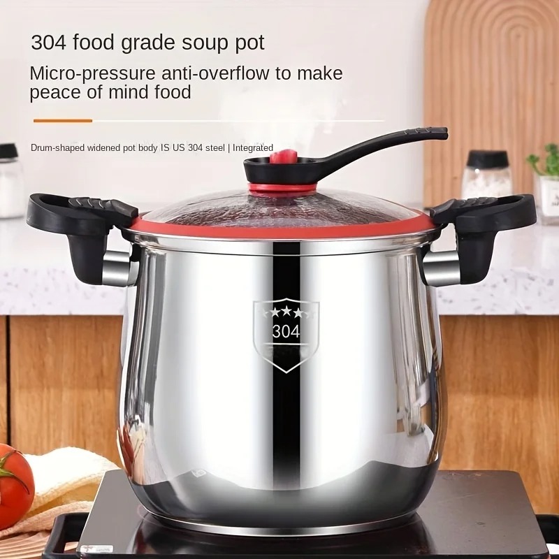 304ステンレス鋼圧力鍋 食品グレード 急速調理鍋 蓋付き  - Home Cooking Fast Foods のレビューと価格
