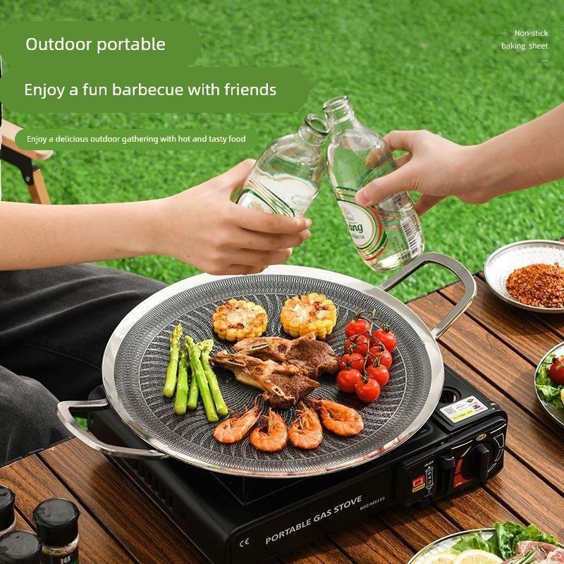 316ステンレス鋼多機能調理BBQグリルパン、キャンプ、家庭 - Home Cooking Meals のレビューと価格