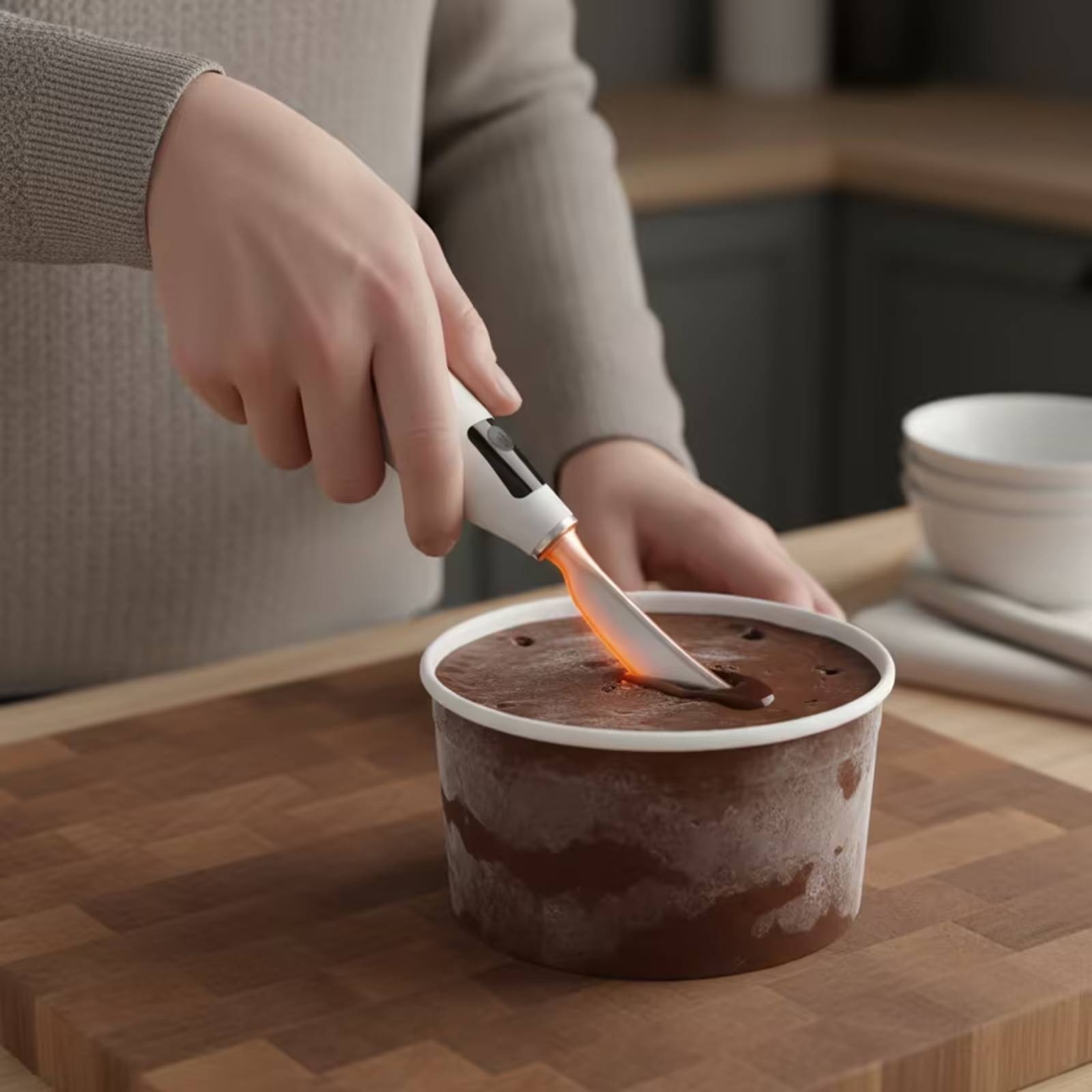 充電式電動アイスクリームスクープ、コードレスキッチンツール、 - Home Cooking Kitchen のレビューと価格