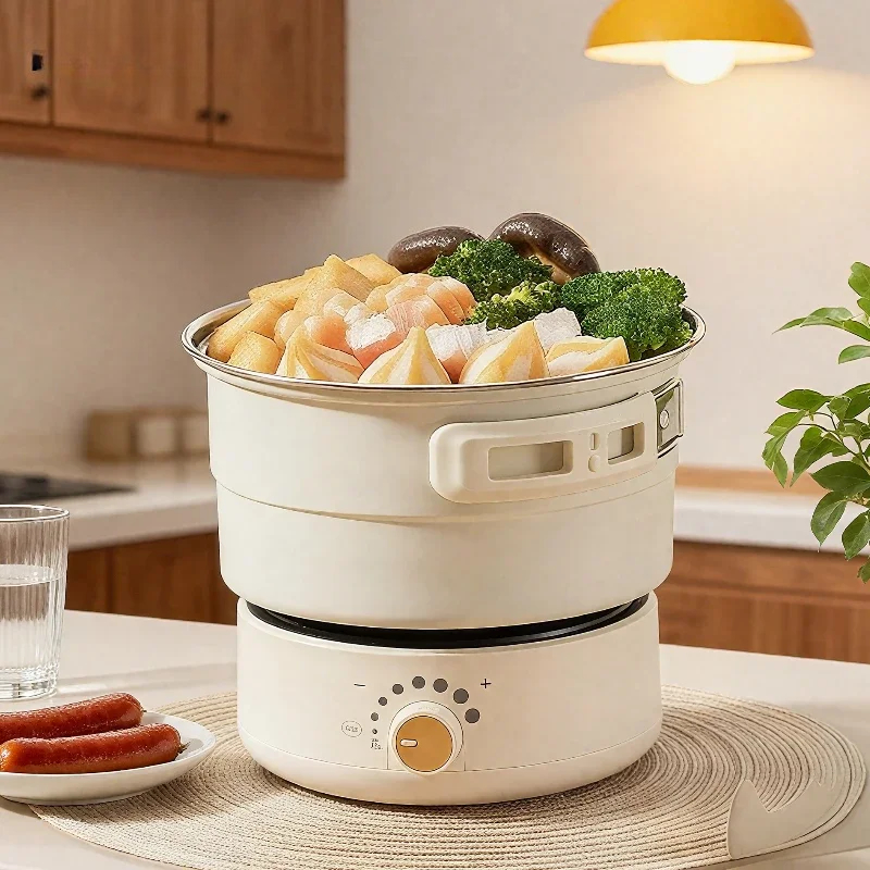 110V/220V 電気調理器 ポータブル調理鍋 折りたたみ - Home Cooking Meals のレビューと価格