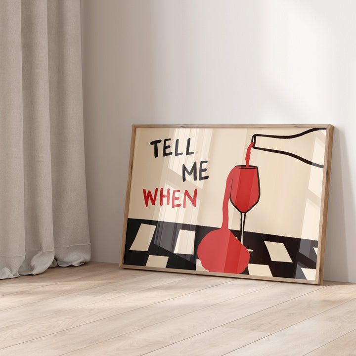ヴィンテージ「Tell Me When Drink」キャンバ - Home Cooking Kitchen のレビューと価格