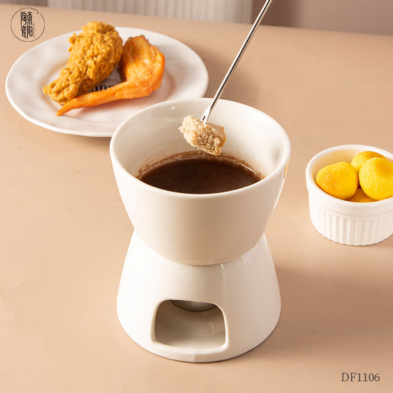 北欧風セラミックチョコレートフォンデュセット カスタムヨーロ - Fondue Pot Ceramic のレビューと価格