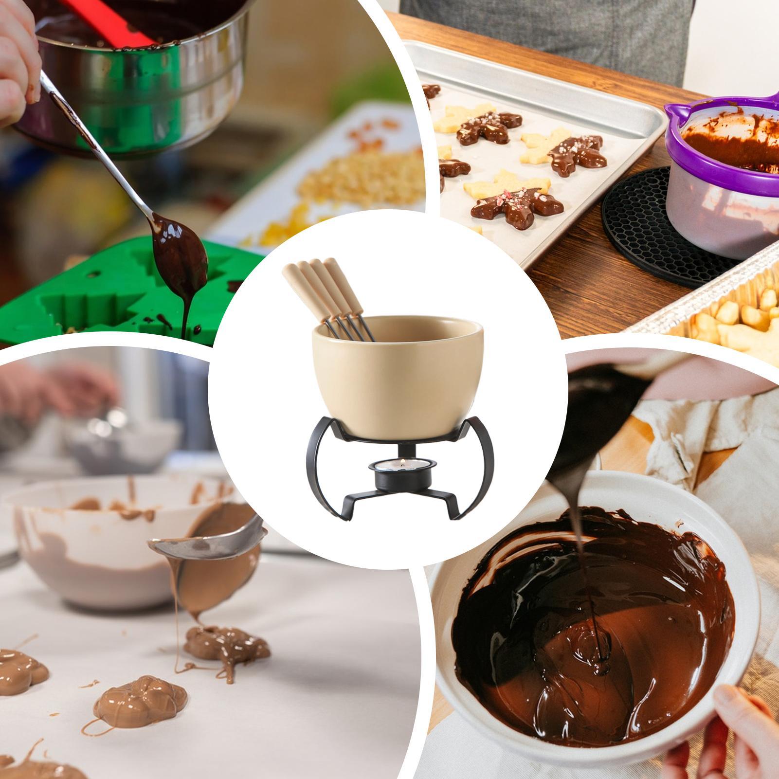 450mlミニセラミックフォンデュマグセット、フォーク付き、 - Fondue Pot Ceramic のレビューと価格
