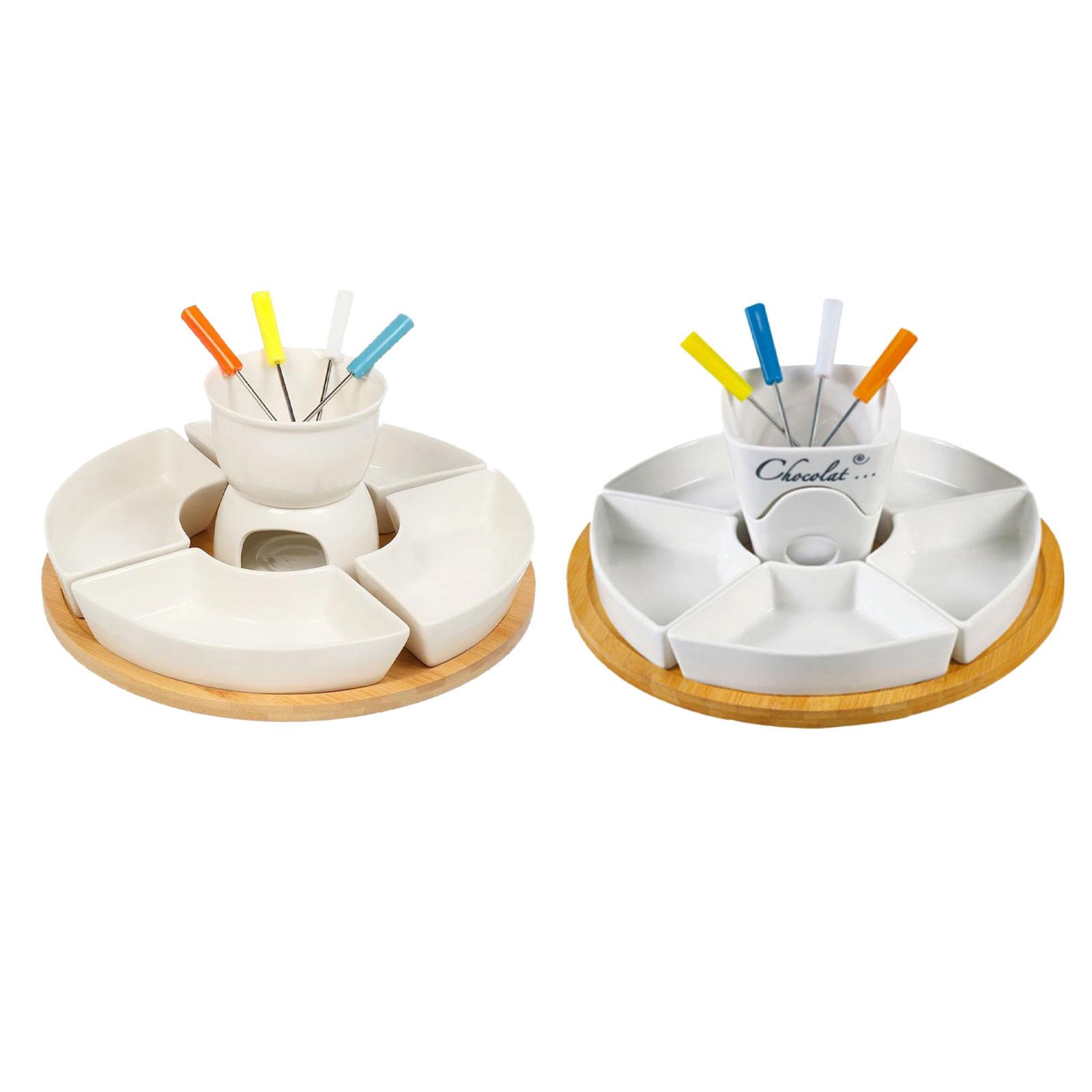 フォンデュポット メルティングポットセット、バターヒーター  - Fondue Pot Ceramic のレビューと価格