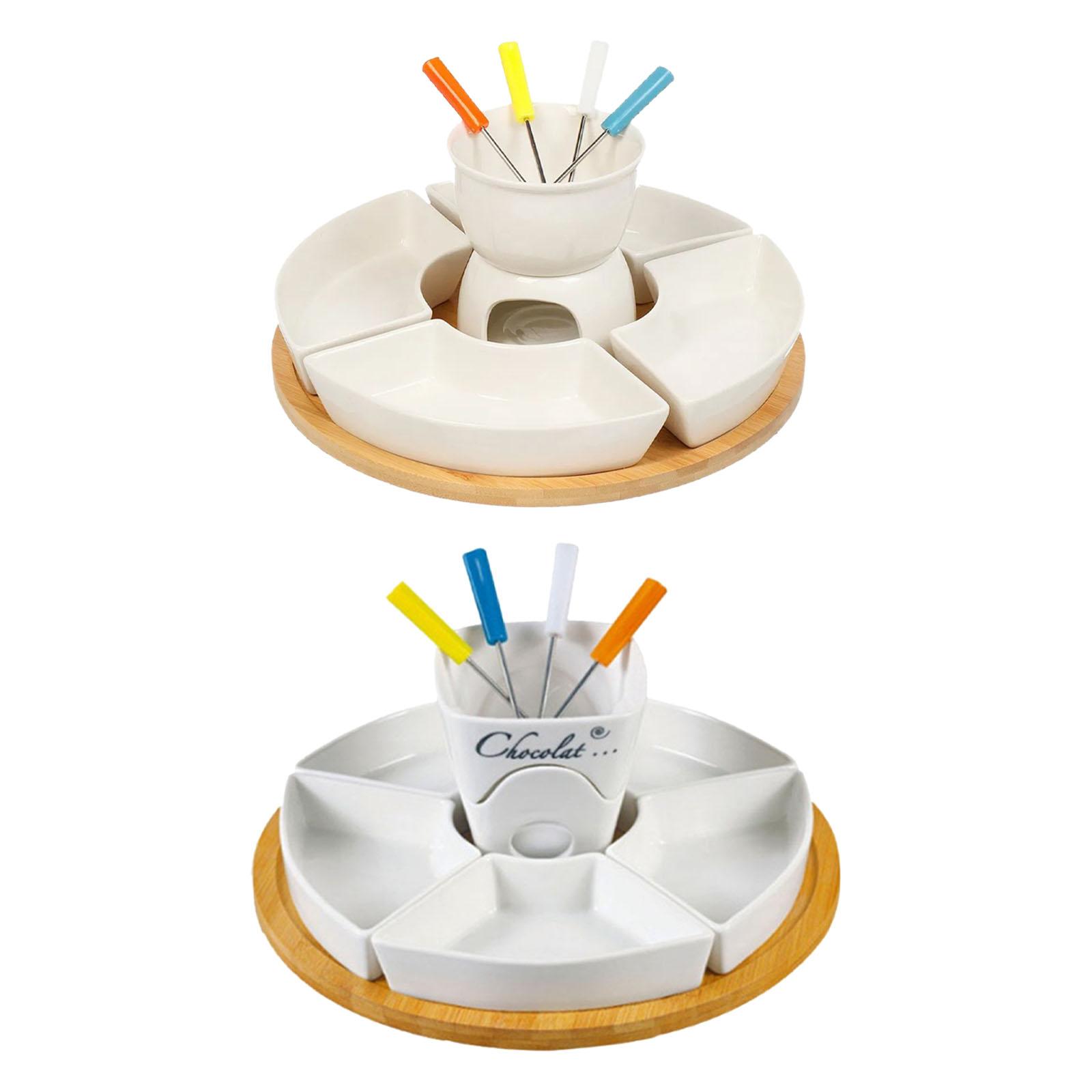 フォンデュポット メルティングポットセット、バターヒーター  - Fondue Pot Ceramic のレビューと価格