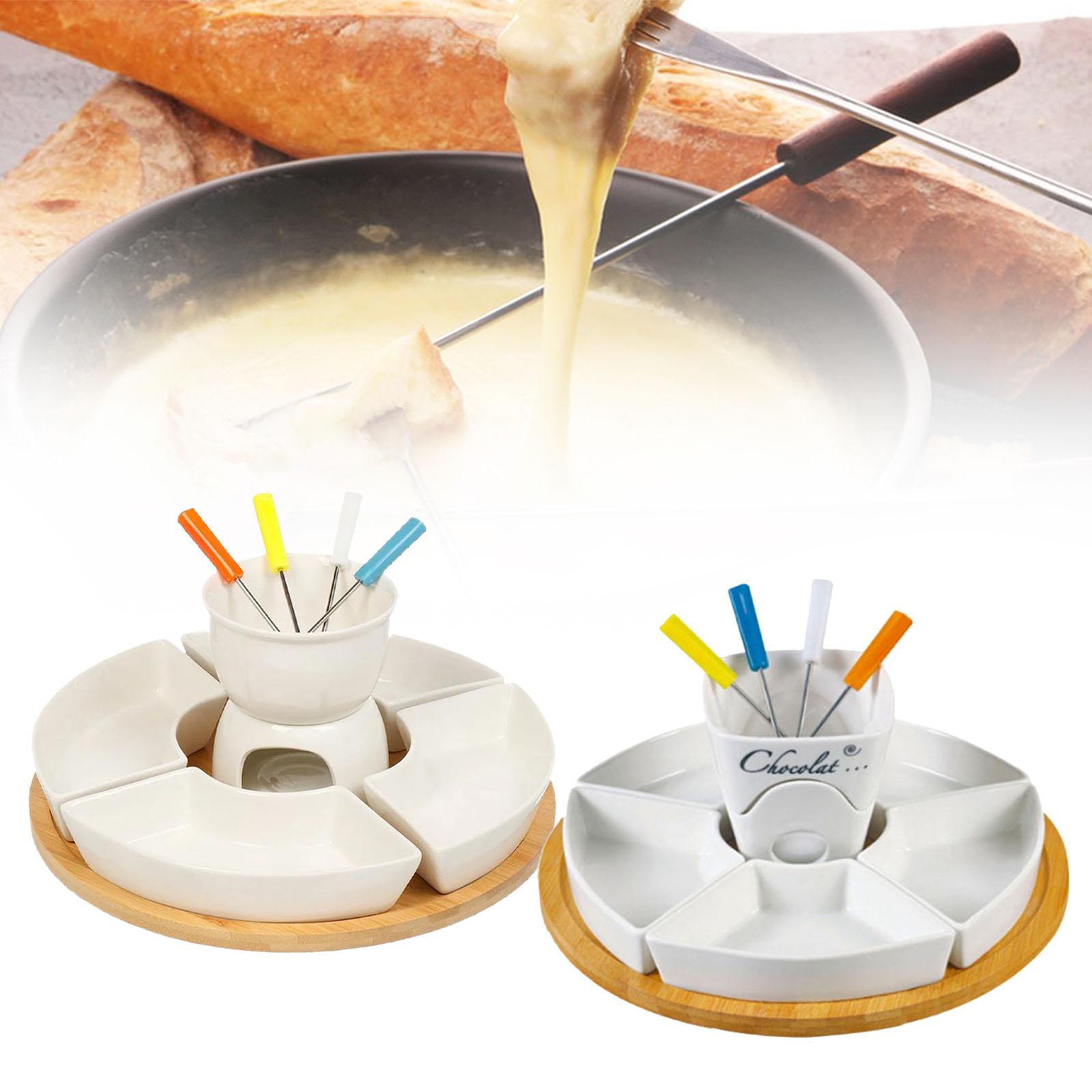 フォンデュポット メルティングポットセット、バターヒーター  - Fondue Pot Ceramic のレビューと価格