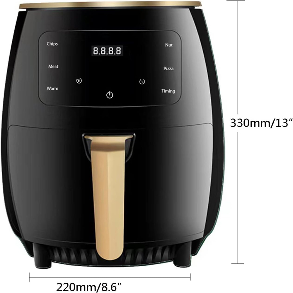 最高の6L電気エアフライヤー、最新のスマートタッチスクリーン - Home Cooking Meals のレビューと価格