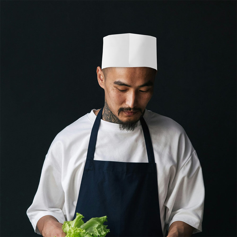 50 個使い捨て白いシェフキャップ紙製調理帽子フードサービス - Home Cooking Cafe のレビューと価格