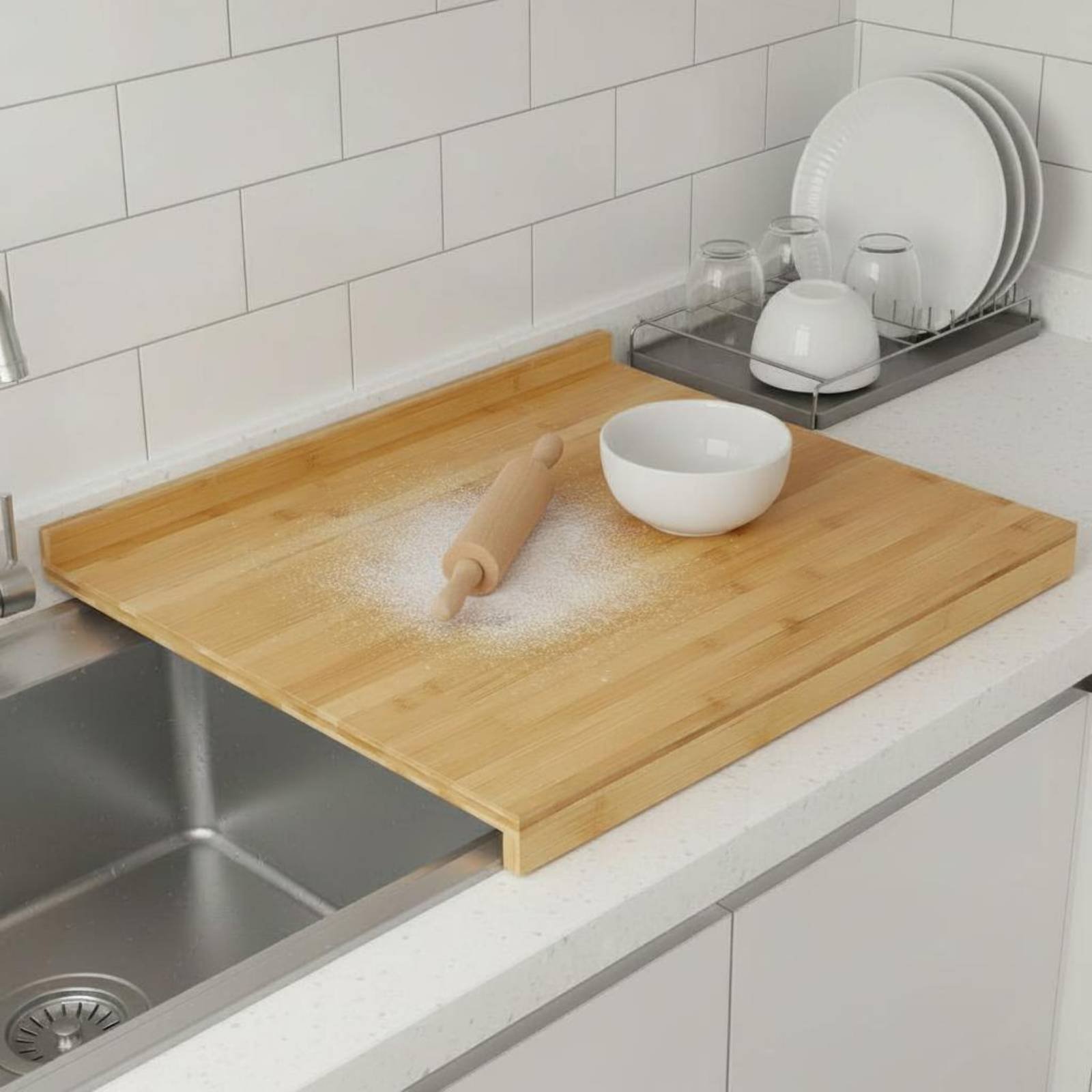 シンク上まな板 多目的カウンタートップこね台 家庭料理人、キ - Home Cooking Kitchen のレビューと価格