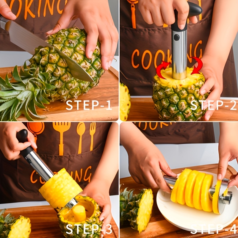 パイナップル加工ツール、芯抜きとスライサーが一体型、9.4イ - Home Cooking Meals のレビューと価格
