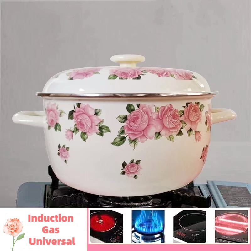 ふた付きダブルギアエナメルプレート,エレガントなピンク,揚げ - Fondue Pot Ceramic のレビューと価格