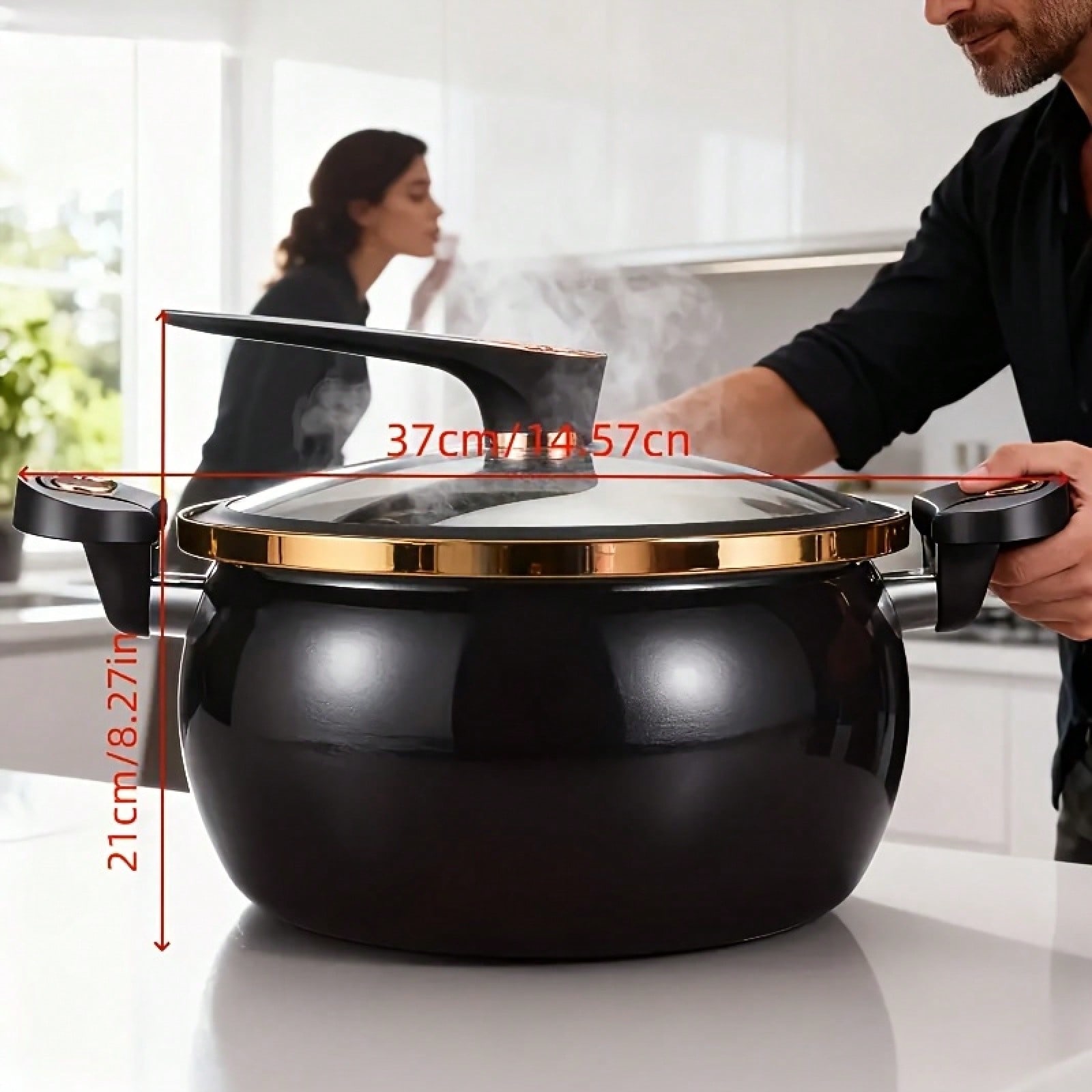 1個入り大型8.45QTノンスティックシチューポット、ツイス - Home Cooking Fast Foods のレビューと価格