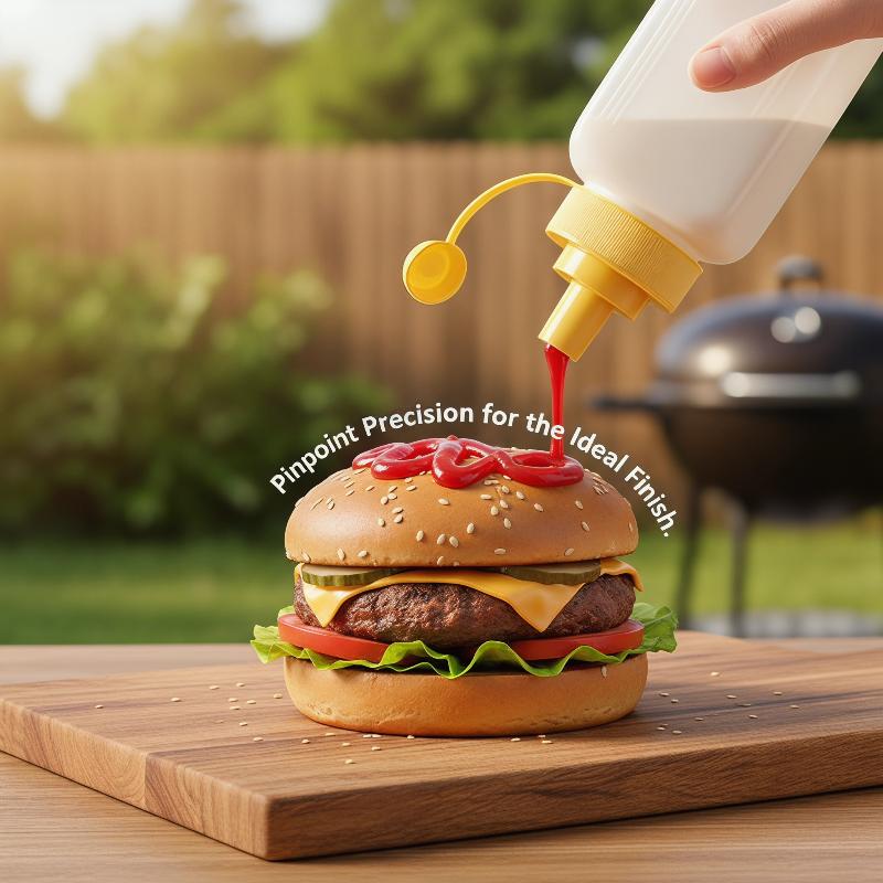 絞り出し調味料ディスペンサー防塵広口ソースボトル 600/8 - Home Cooking Fast Foods のレビューと価格