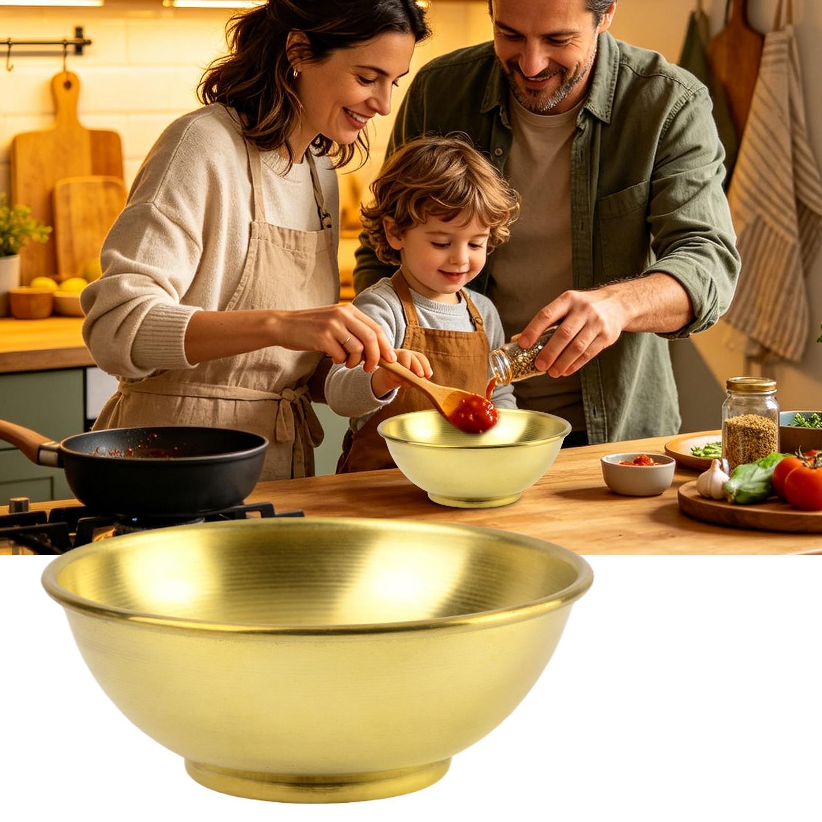 銅製ボウル 大型保存容器 サラダ用銅製皿 家庭用サービング  - Home Cooking Kitchen のレビューと価格