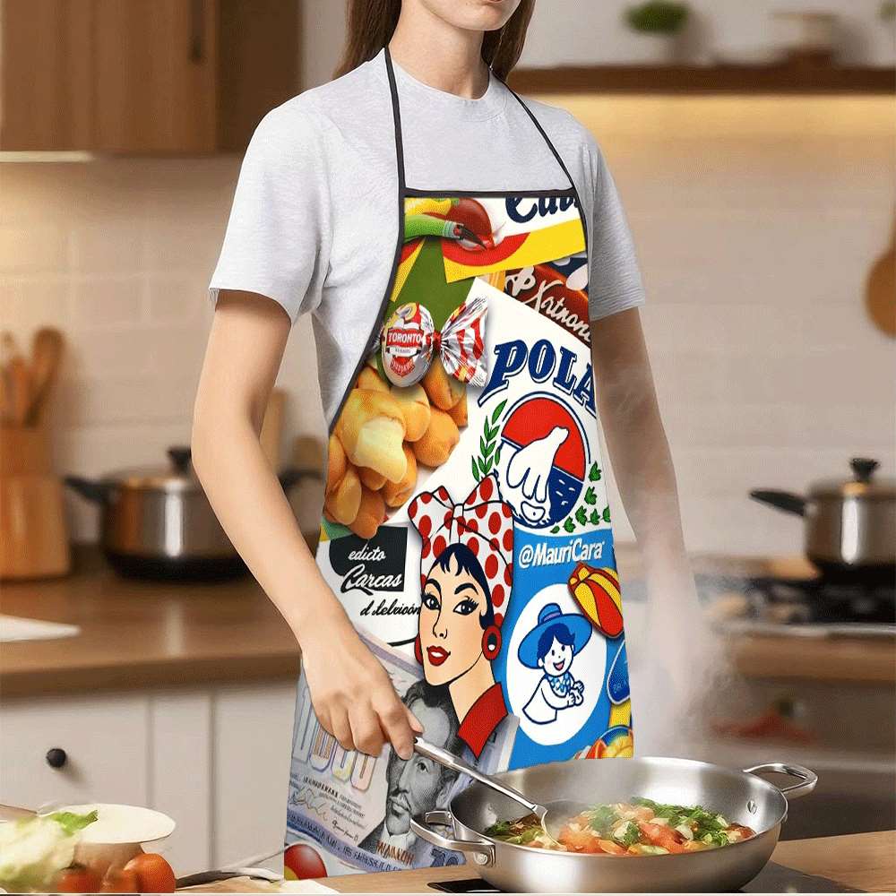 ベネズエラの文化をテーマにした楽しいエプロン1枚。ビール、キ - Home Cooking Cafe のレビューと価格