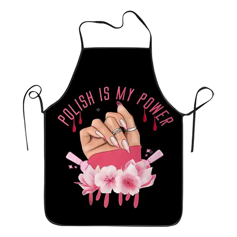 1 個ネイルアート印刷美容キッチン女性エプロン家庭用クリーニ - Home Cooking Kitchen のレビューと価格