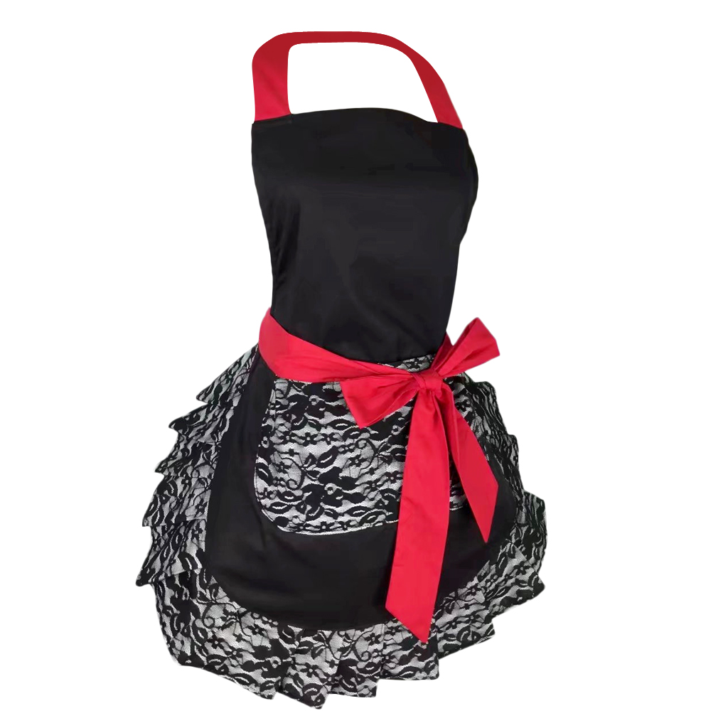 現代的な女性用調理エプロン、無地の綿製ファッションビブ、家庭 - Home Cooking Cafe のレビューと価格