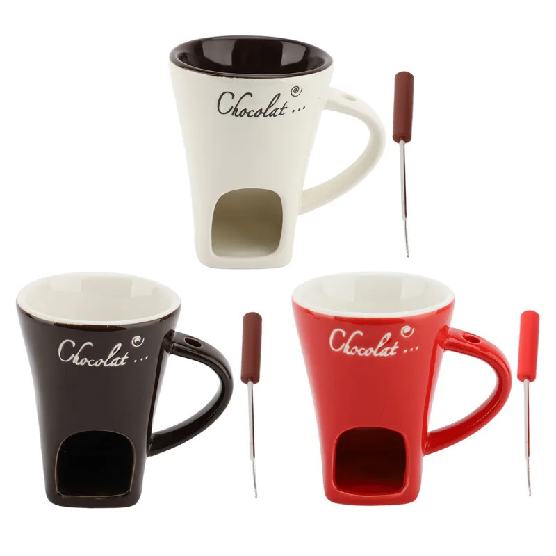 チョコレートメルティングフォンデュマグセラミックバターウォー - Fondue Pot Ceramic のレビューと価格