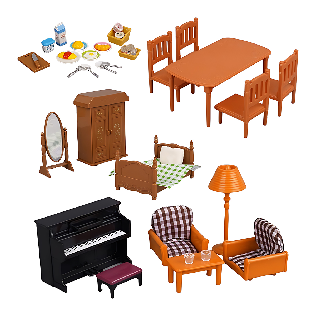 ミニチュア家具 1:12 ドールハウスキッチンリビングルーム - Home Cooking Kitchen のレビューと価格
